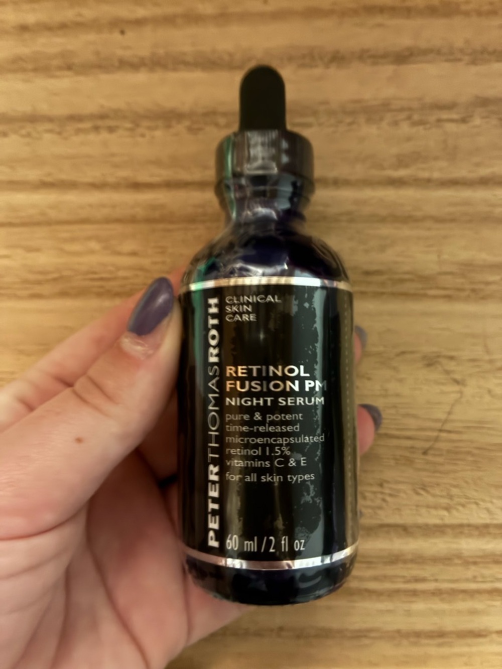 Peter Thomas Roth Retinol Fusion PM Night Serum - Black Bottle